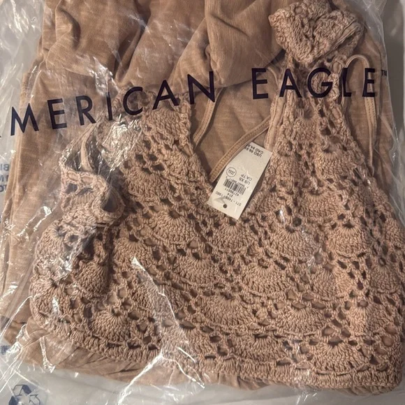 [Aerie] NWT Crochet Maxi Dress - Picture 6 of 7